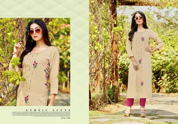 Jinesh Nx Aaliya 2 Rayon Fancy Handwork Kurti 